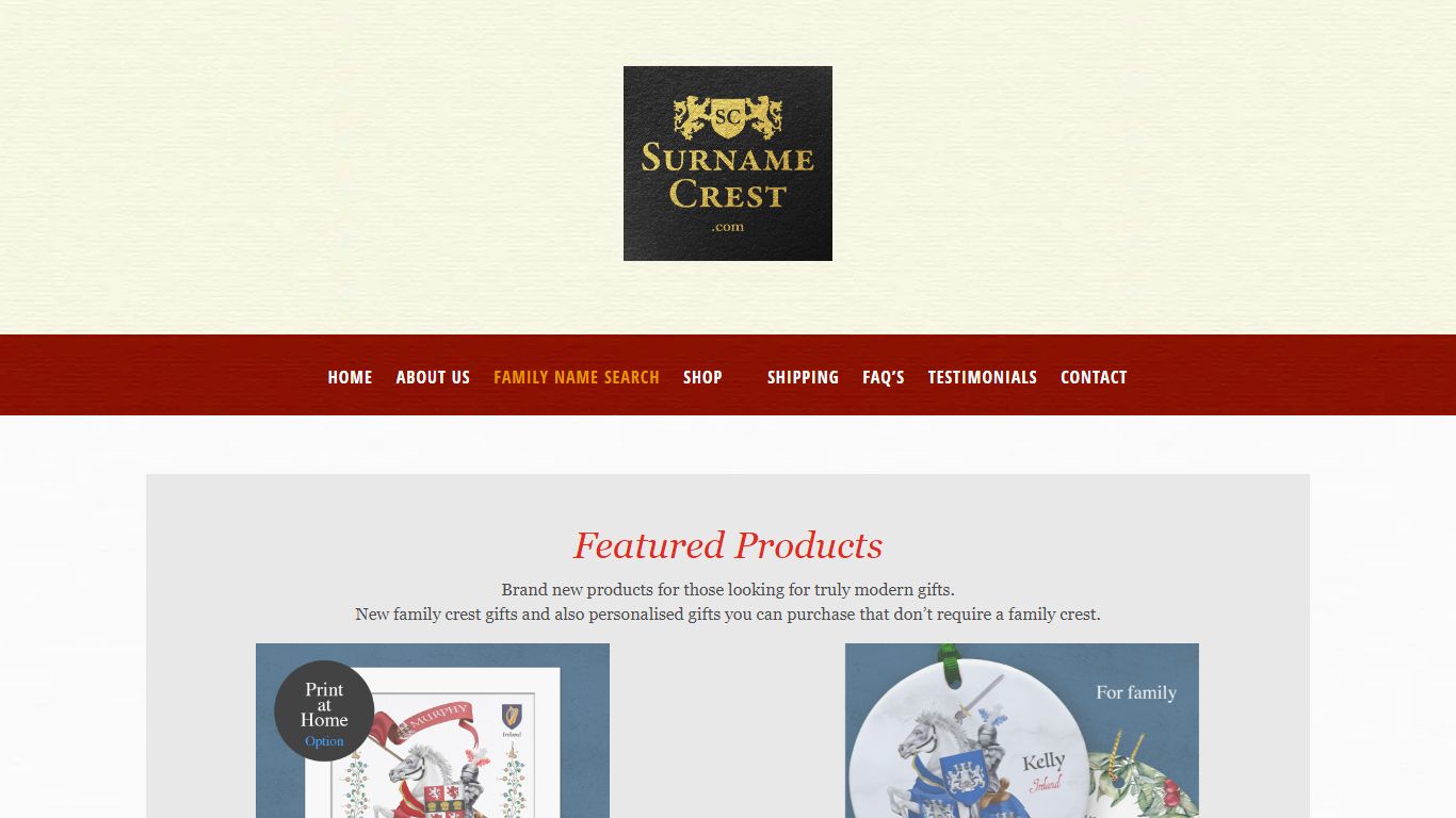 Family Name Search and Coat Of Arms - Surnamecrest